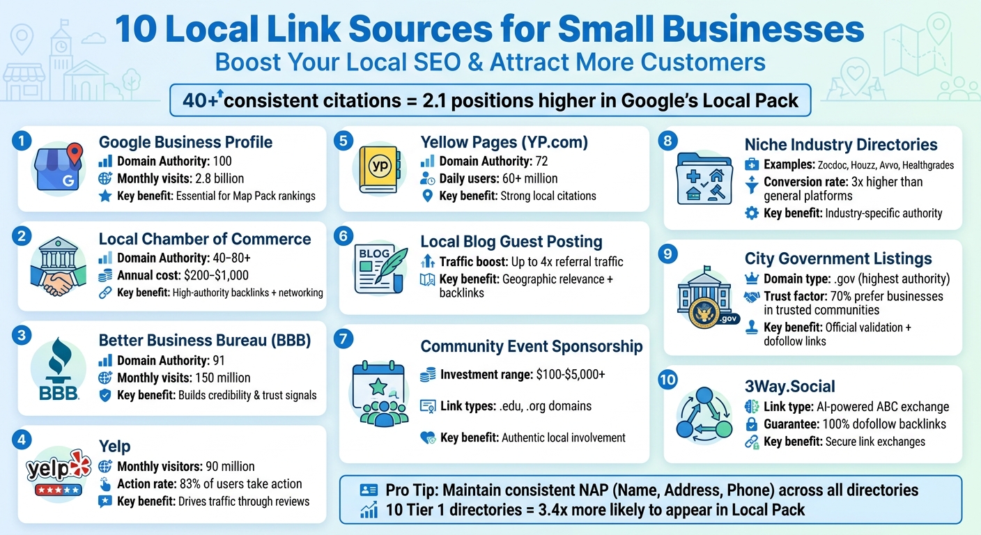 10 Local Link Sources for Small Business SEO Rankings