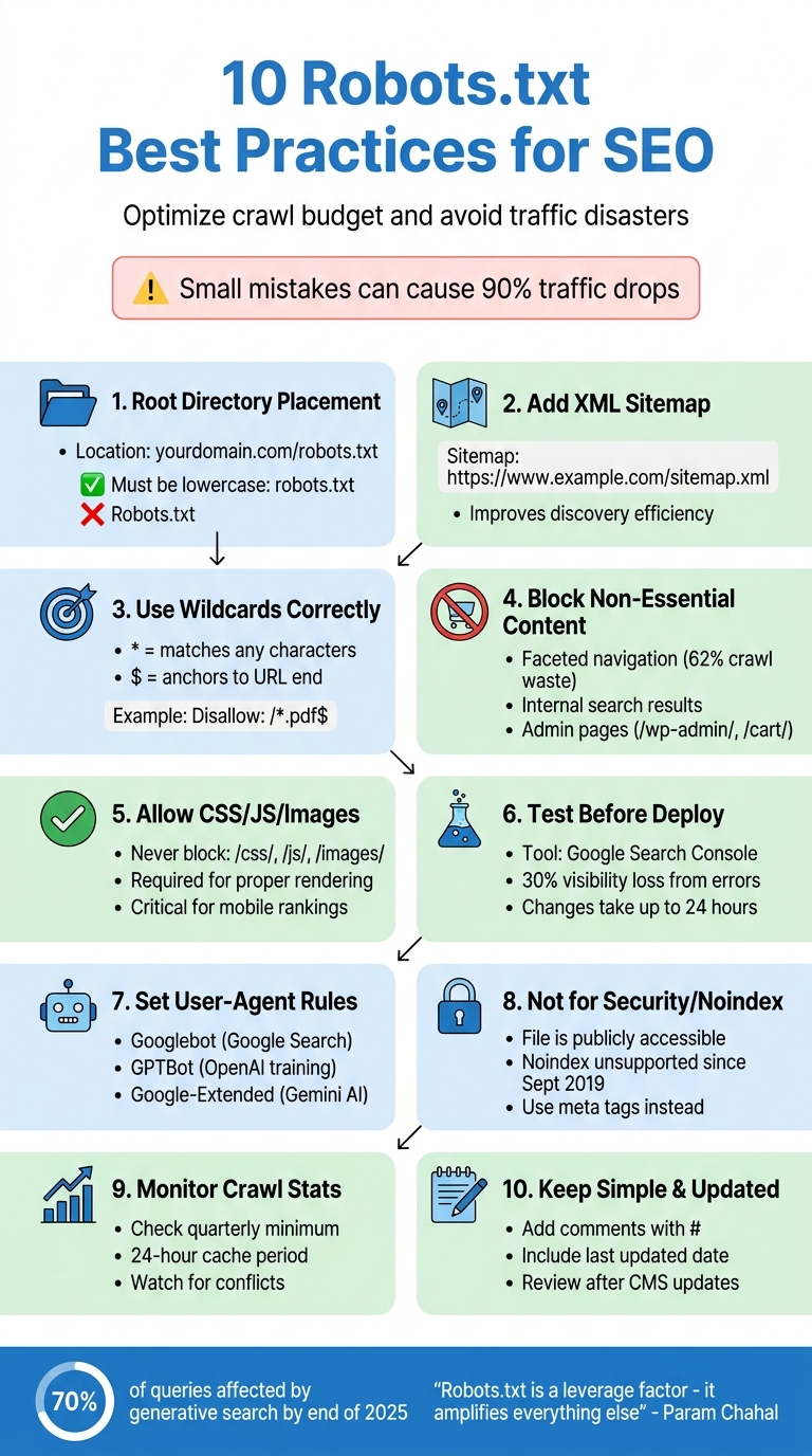 10 Robots.txt Best Practices for SEO - Quick Reference Guide