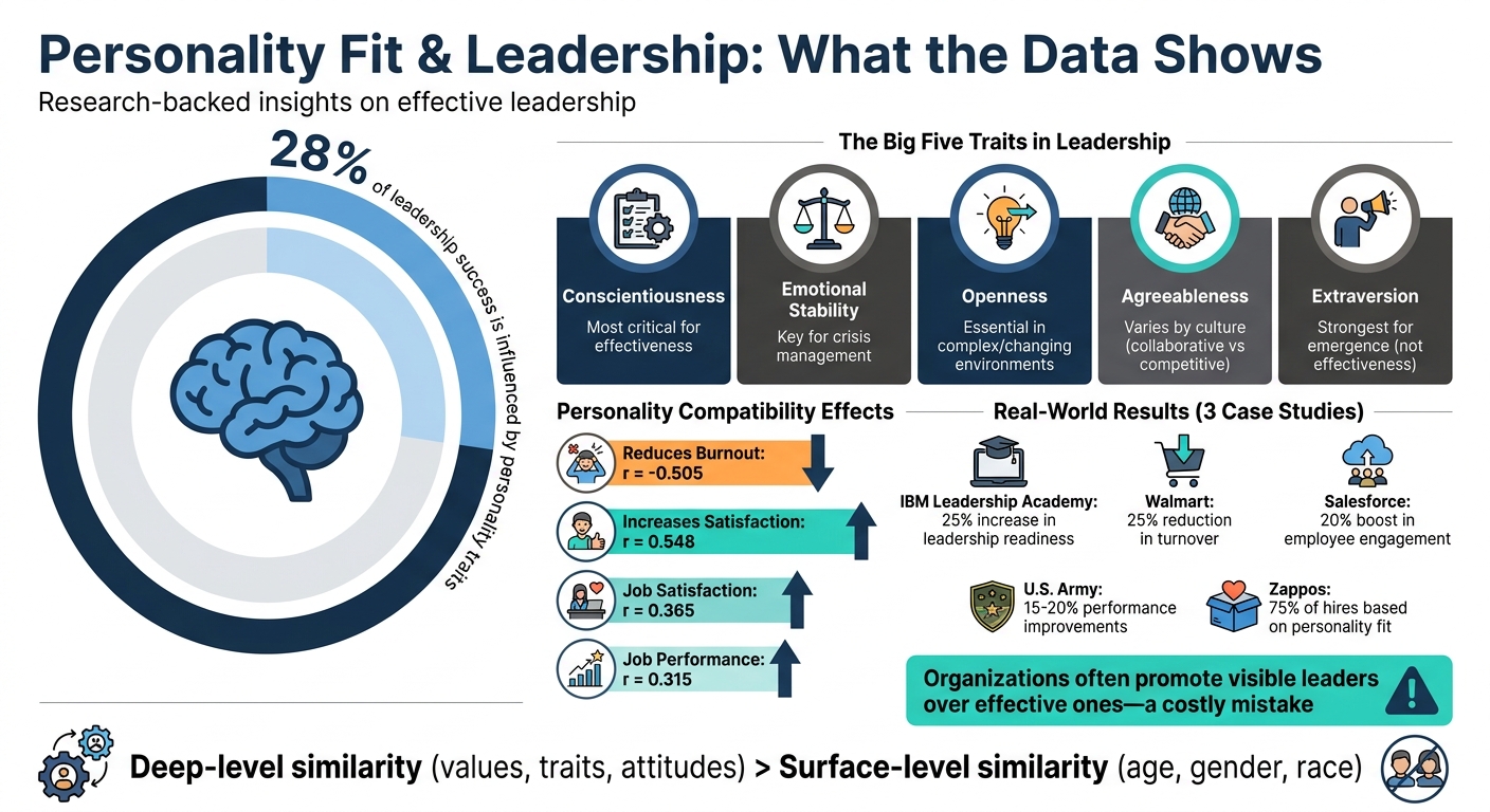 Leadership Personality Traits Impact: Key Statistics and Research Findings