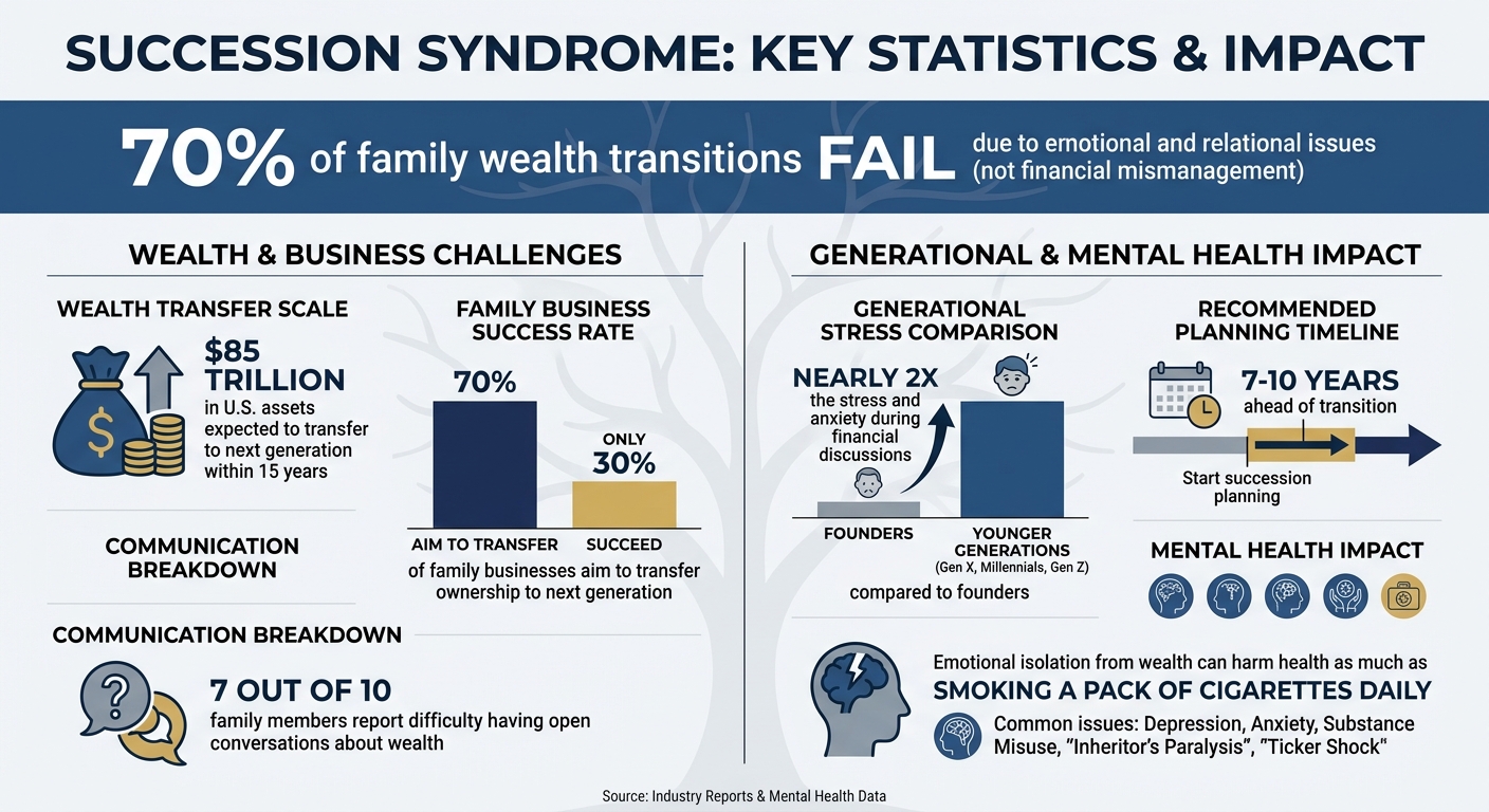 Succession Syndrome Statistics: Mental Health Impact on Family Business Transitions