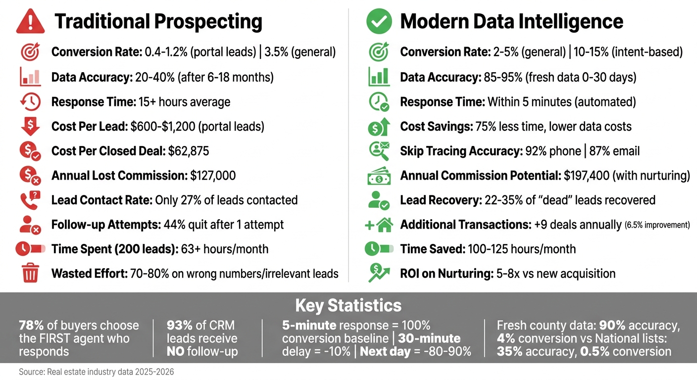 Traditional vs Modern Real Estate Prospecting: Cost and Performance Comparison