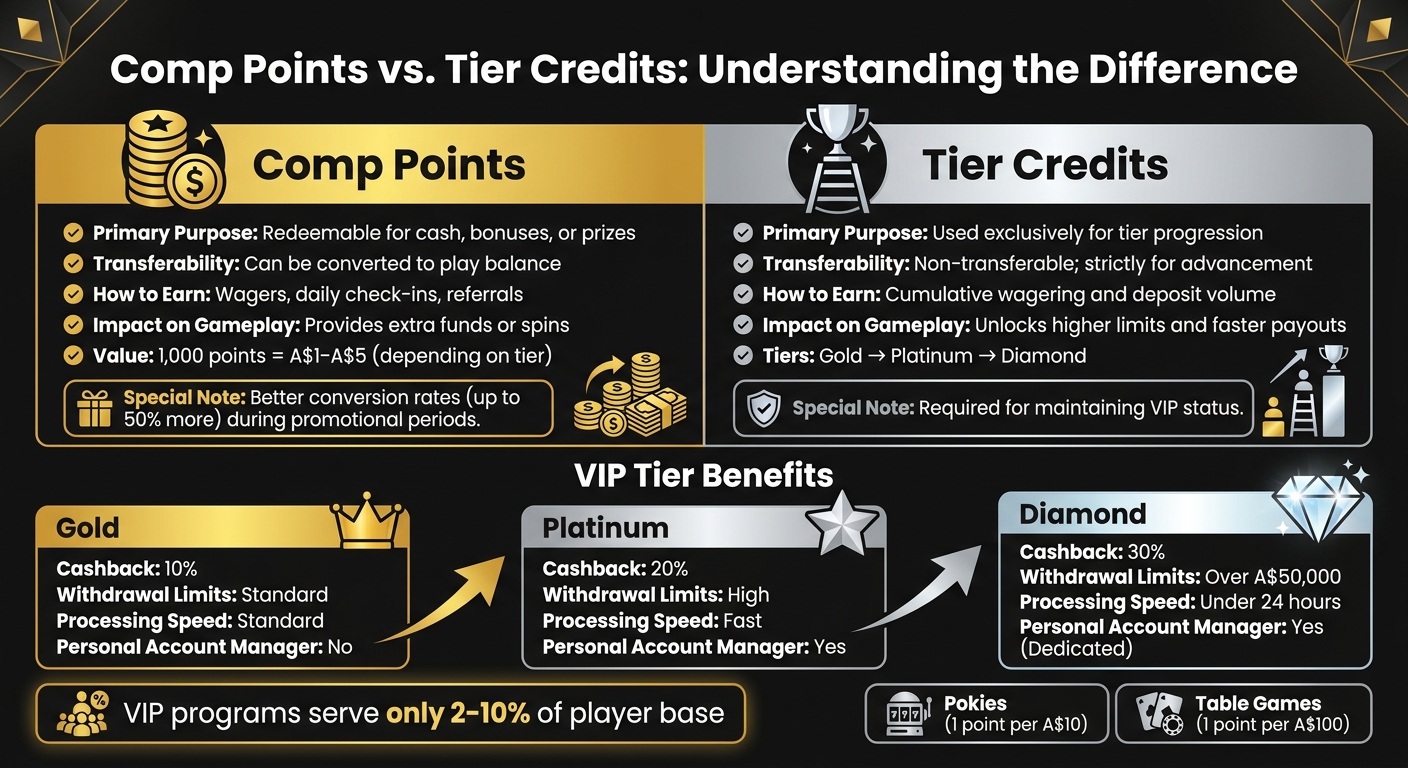 VIP Loyalty Points System: Comp Points vs Tier Credits Comparison