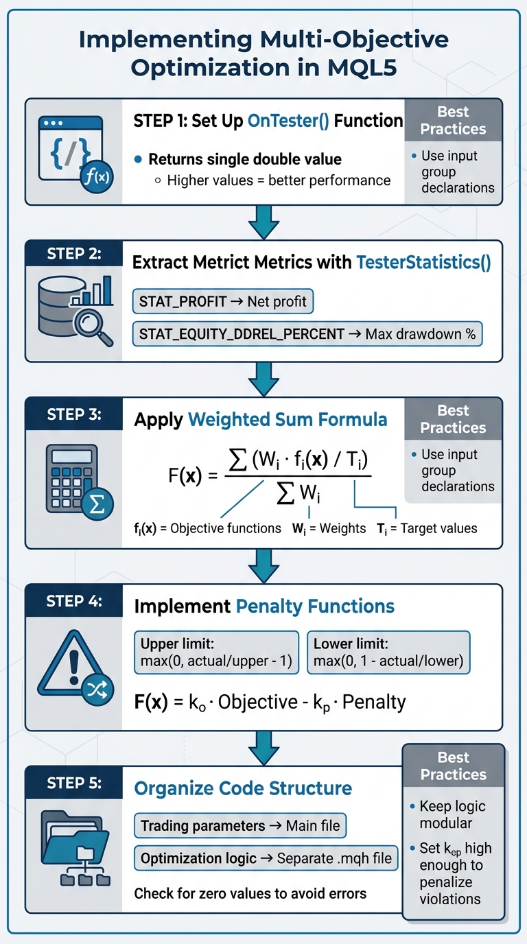 Multi-Objective Optimization Implementation Process in MQL5