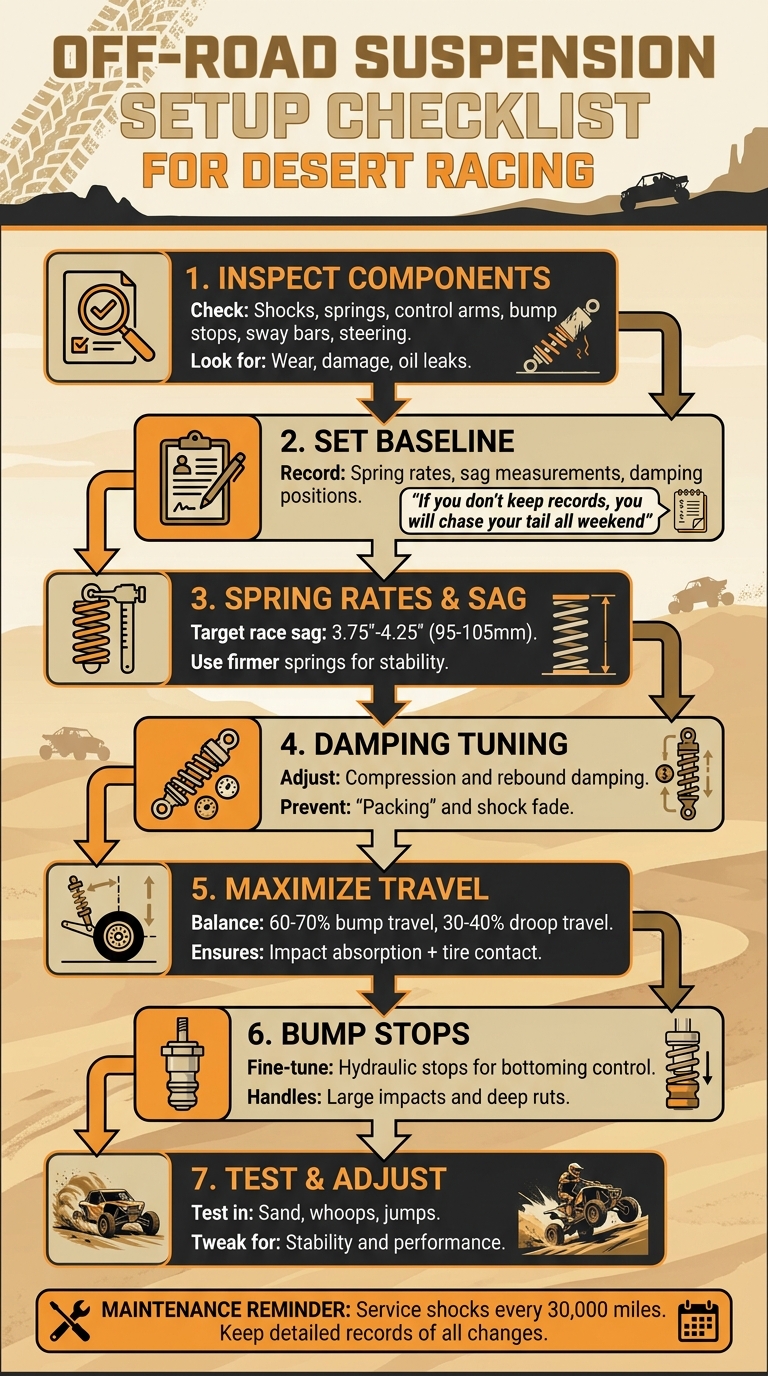 7-Step Desert Racing Suspension Setup Checklist