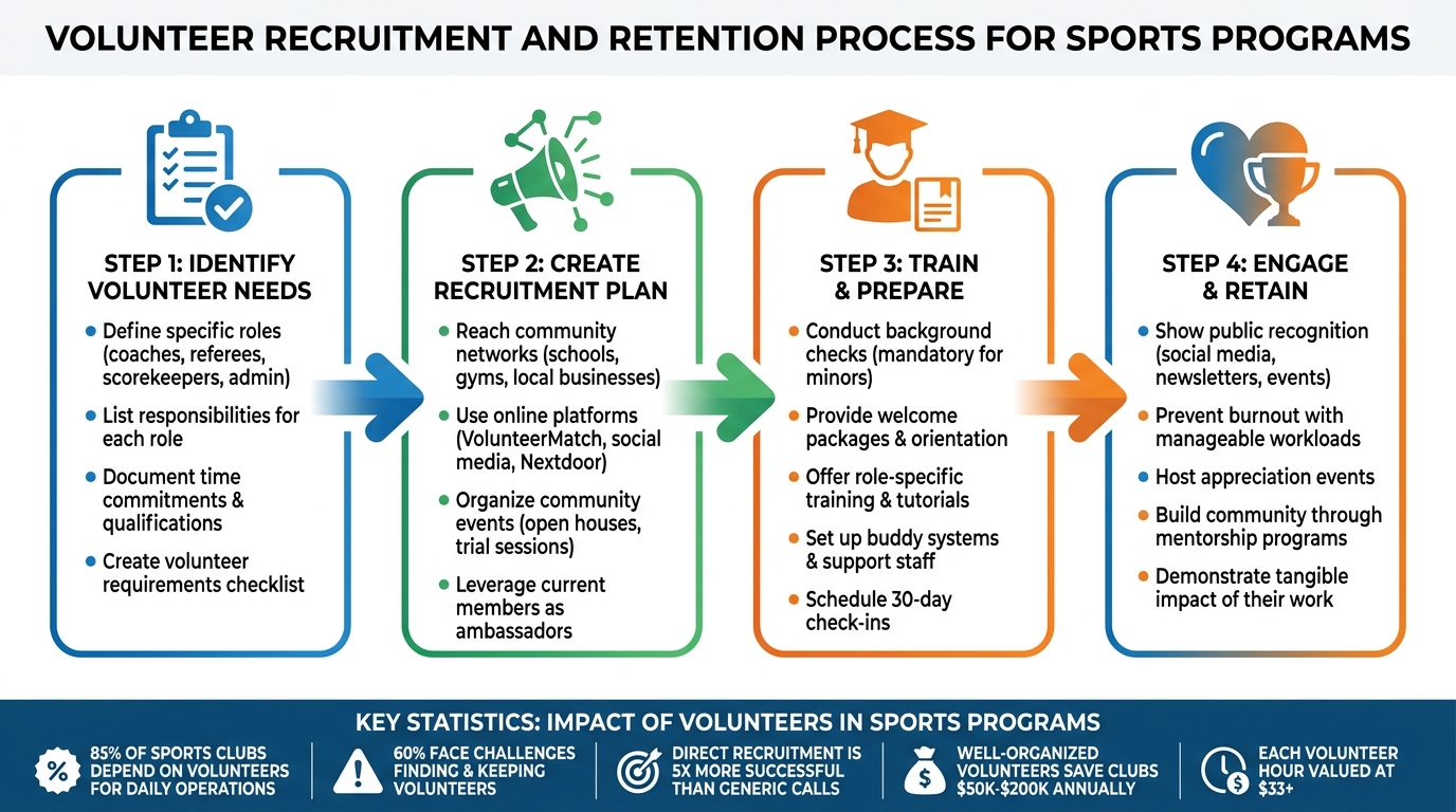 4-Step Volunteer Recruitment Process for Sports Programs