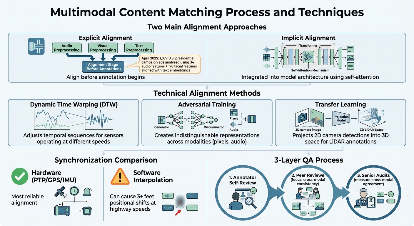 Multimodal Content Matching Workflow and Key Techniques