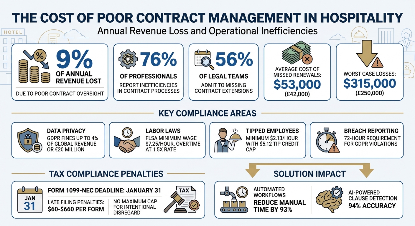 Hospitality Contract Compliance: Key Statistics and Financial Impact