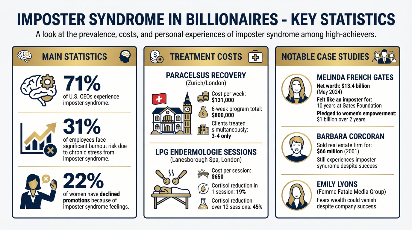 Imposter Syndrome Statistics and Treatment Costs for Ultra-Wealthy Individuals