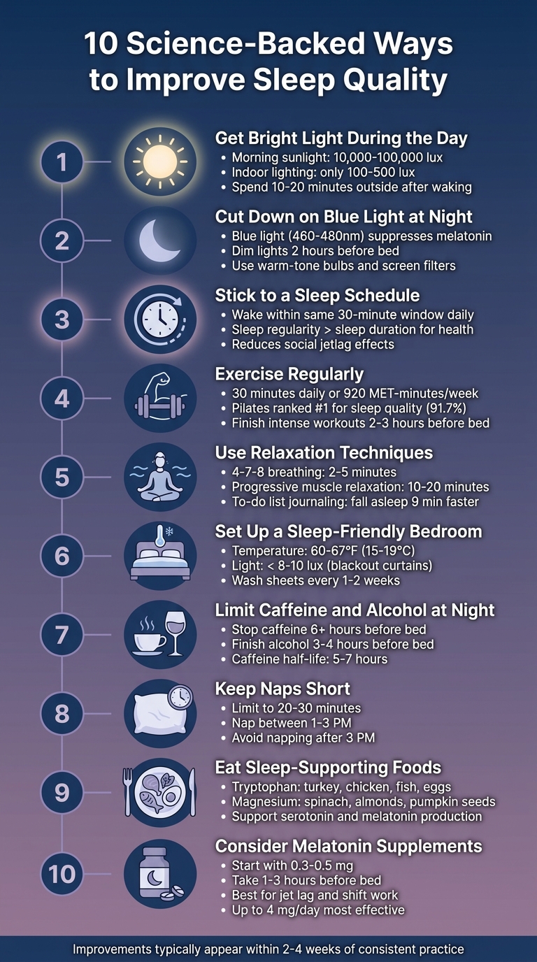 10 Science-Backed Ways to Improve Sleep Quality