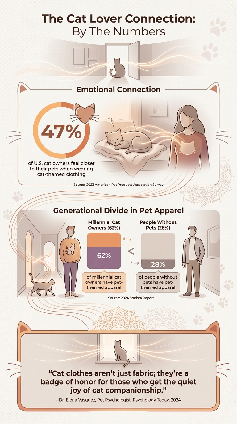 Cat Owner Clothing Preferences and Connection Statistics