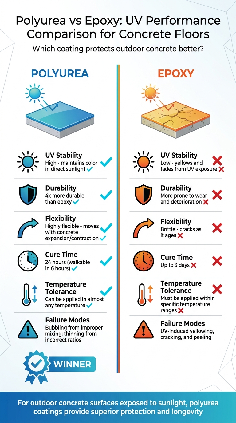 Polyurea Coatings: Sun Protection For Concrete Floors 1 Polyurea Vs Epoxy Coatings Uv Performance Comparison