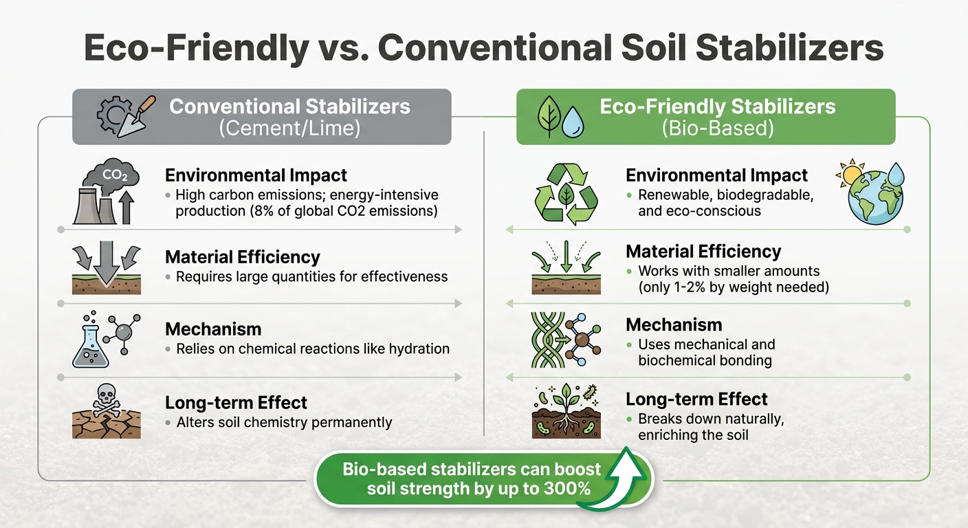 Eco-Friendly vs Conventional Soil Stabilizers Comparison