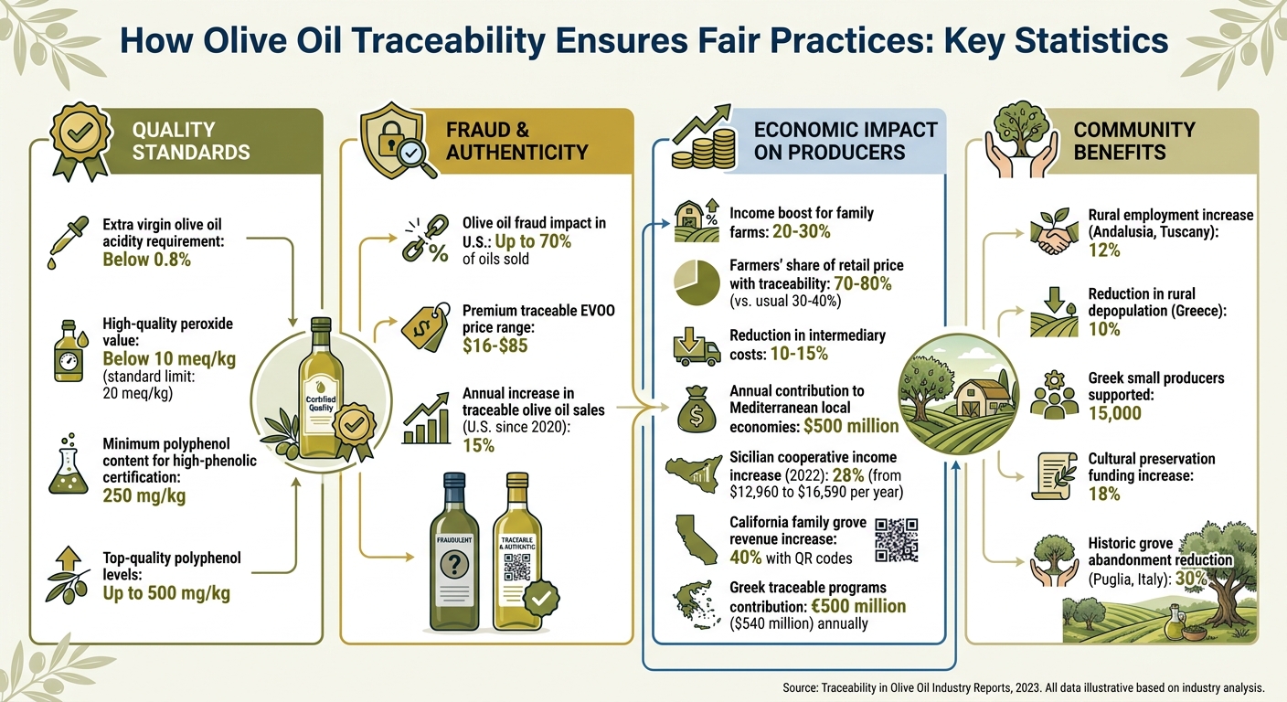 Olive Oil Traceability: Key Statistics on Quality, Fraud Prevention, and Economic Impact
