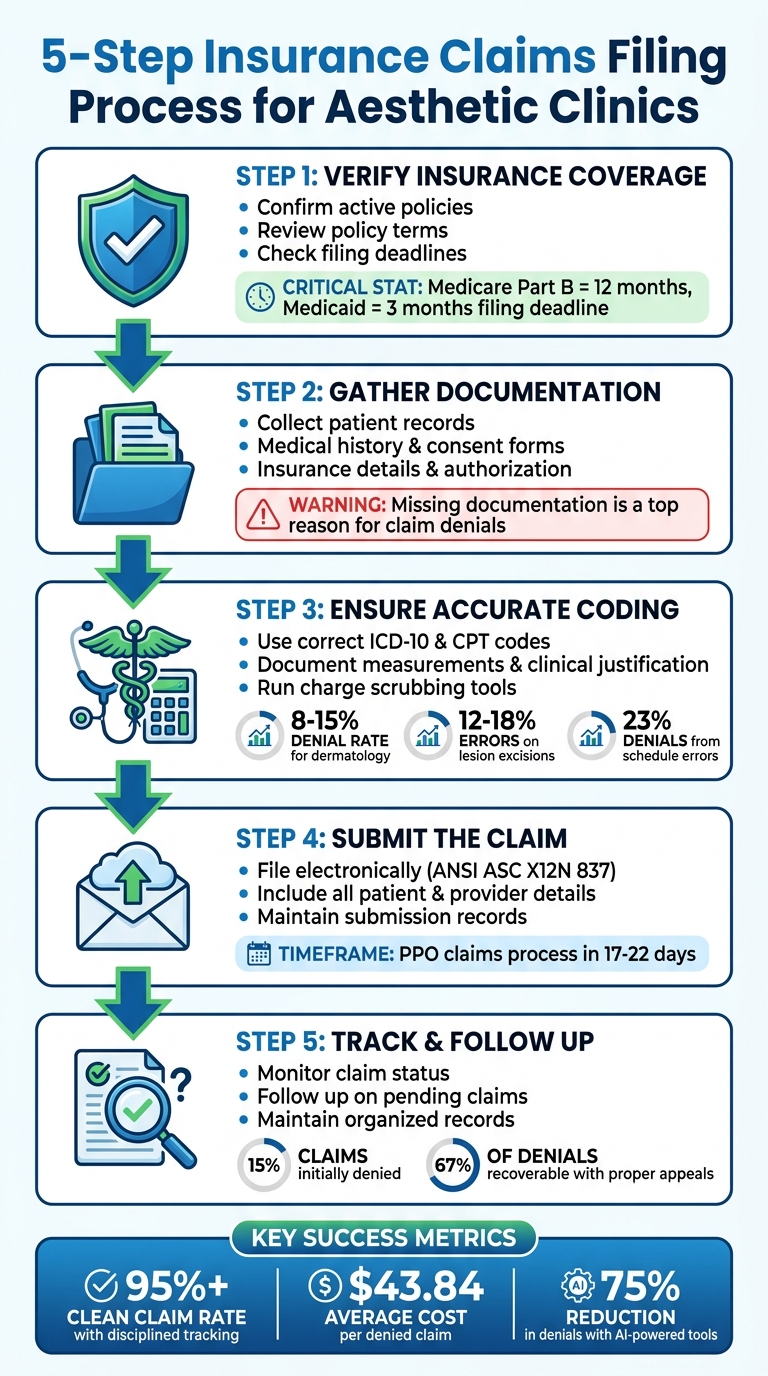 5-Step Insurance Claims Filing Process for Aesthetic Clinics