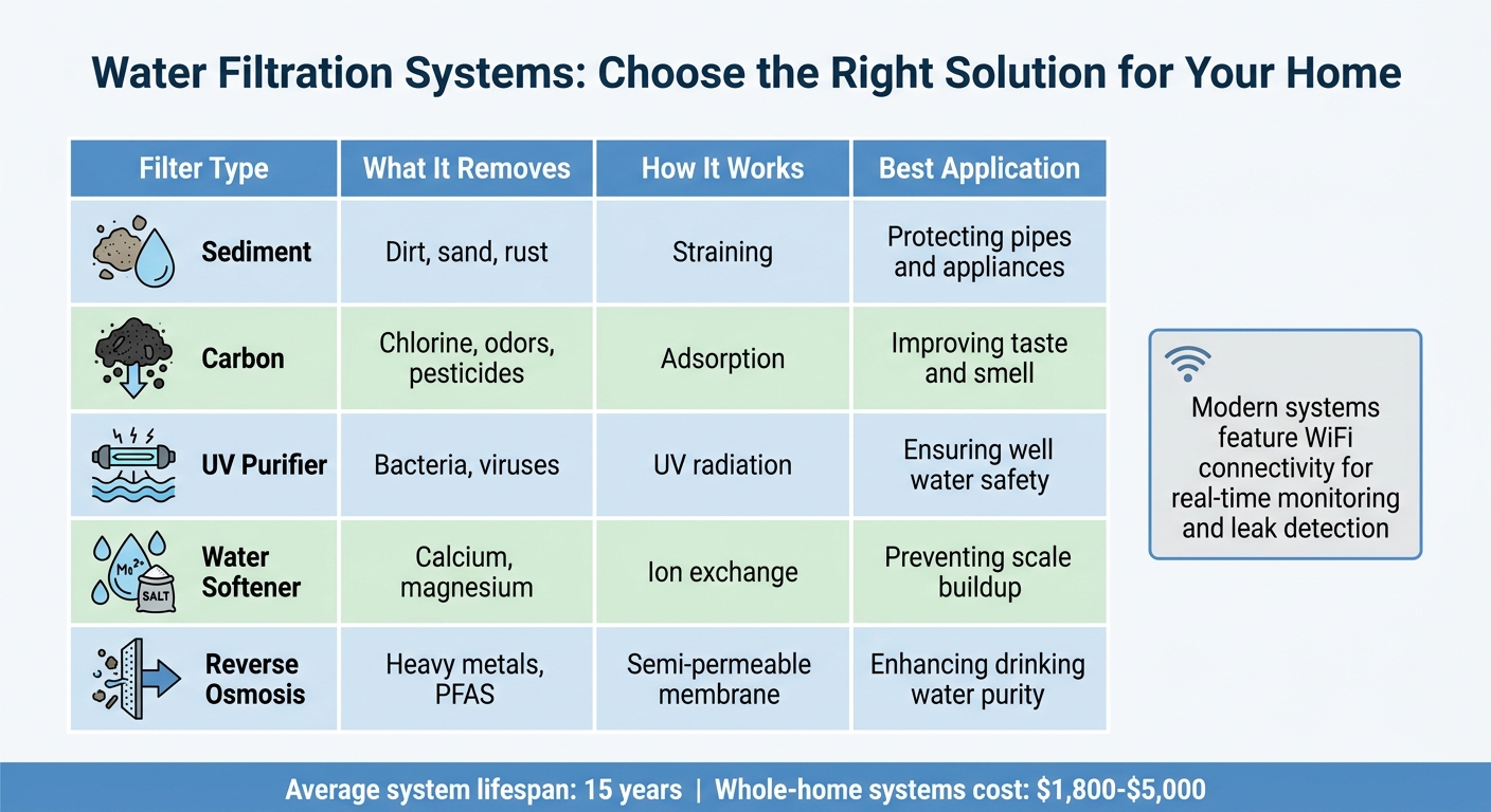 Water Filtration System Types and Applications for Bluffton SC Homes