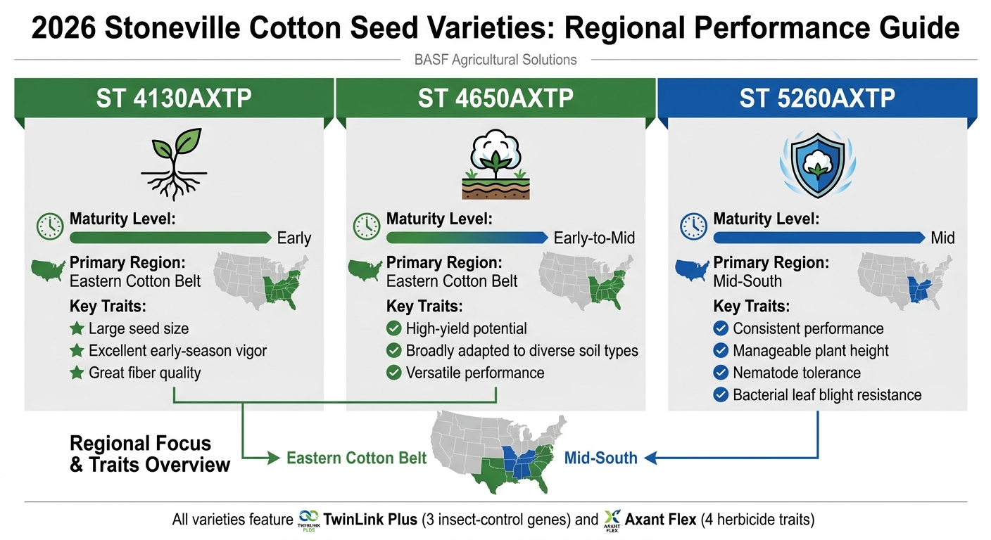 2026 Stoneville Cotton Seed Varieties Comparison Chart