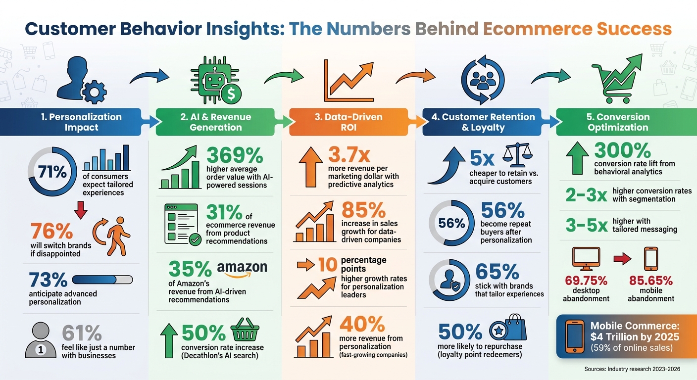 Customer Behavior Insights Impact on Ecommerce Revenue and Growth Statistics