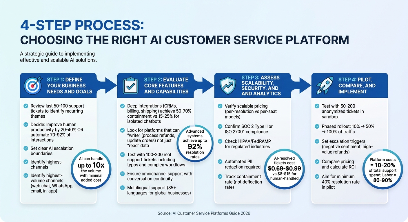 4-Step Process for Choosing an AI Customer Service Platform