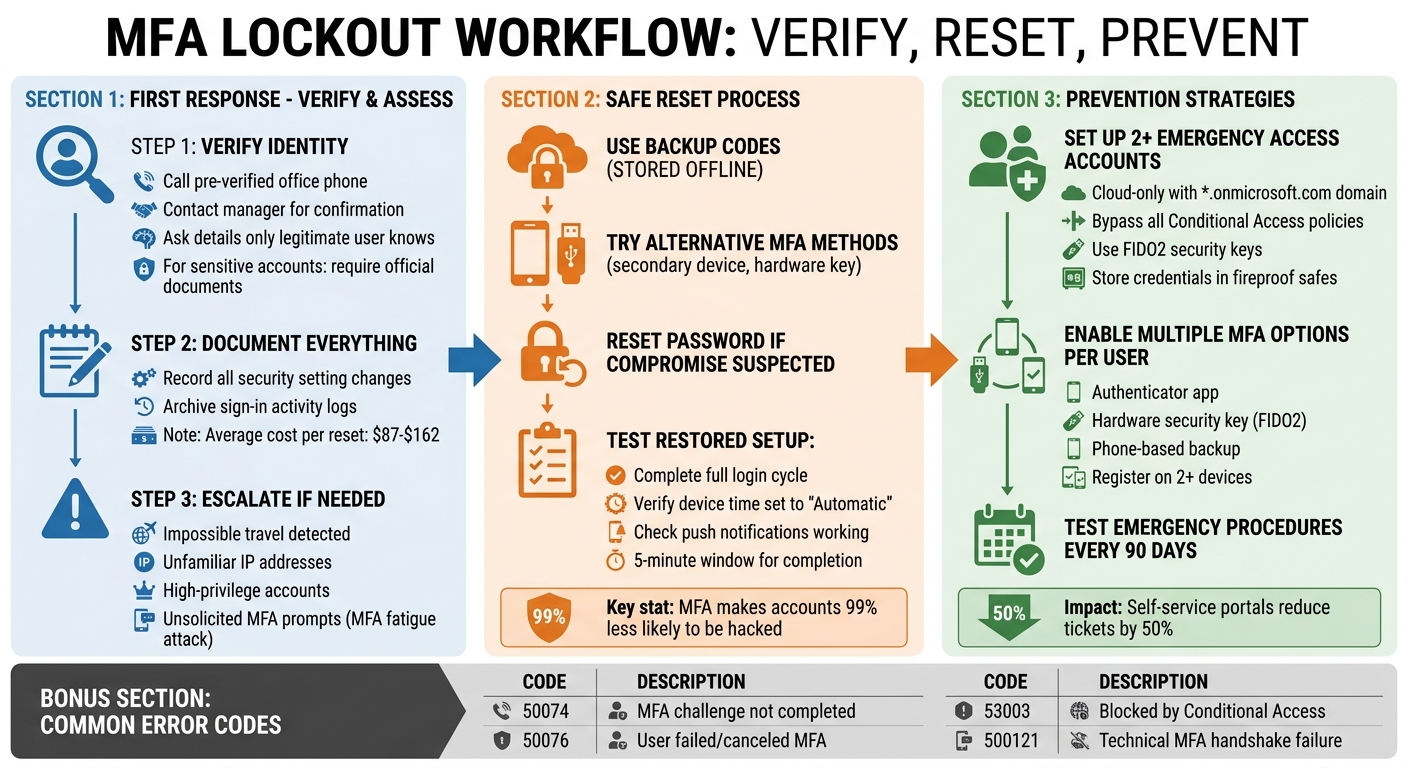 MFA Lockout Response and Prevention Workflow