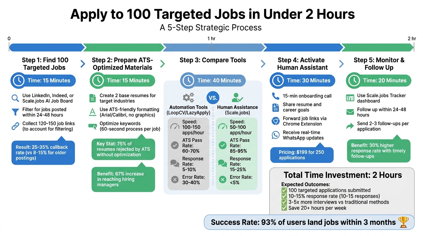 5-Step Process to Apply to 100 Jobs in 2 Hours