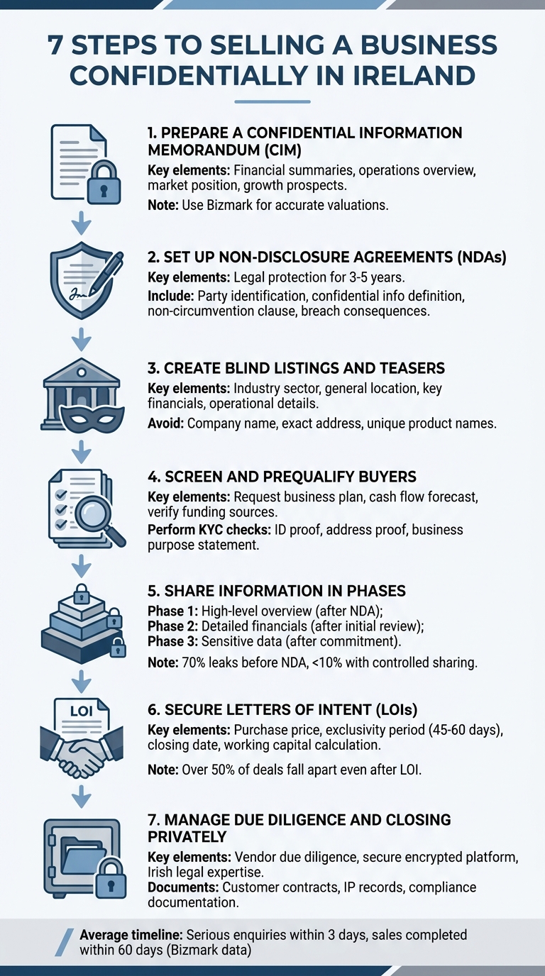 7 Steps to Selling Your Business Confidentially in Ireland