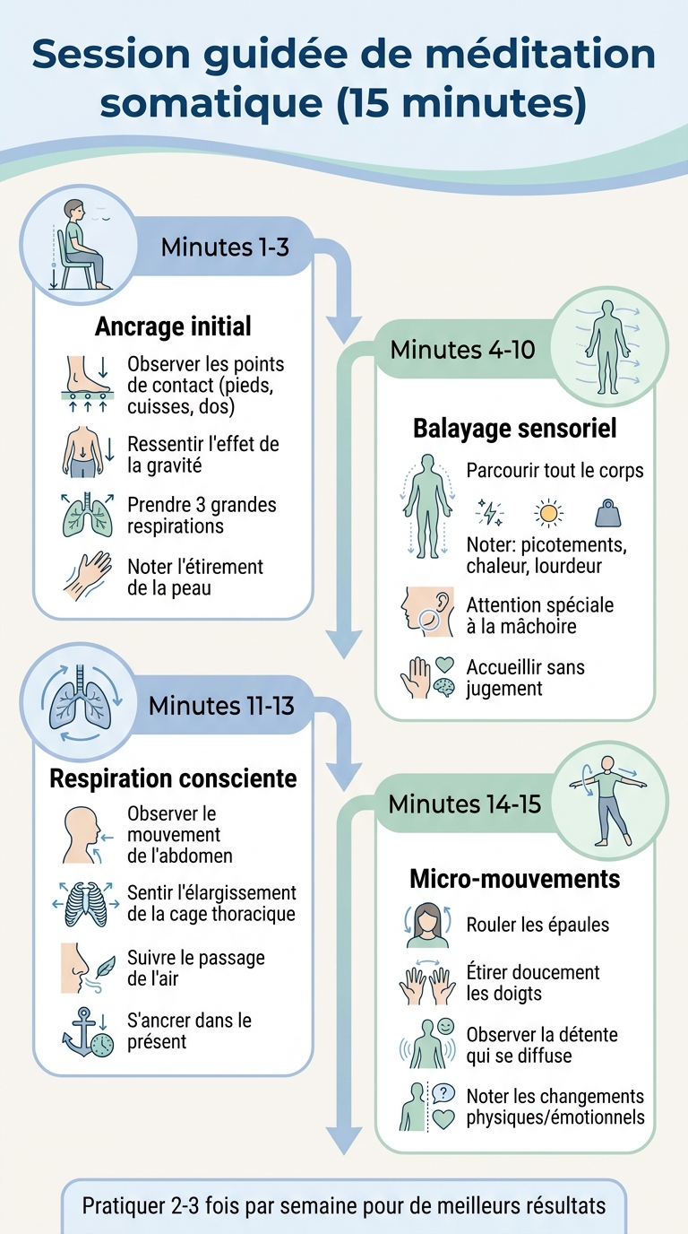 Guide pratique de méditation somatique en 15 minutes