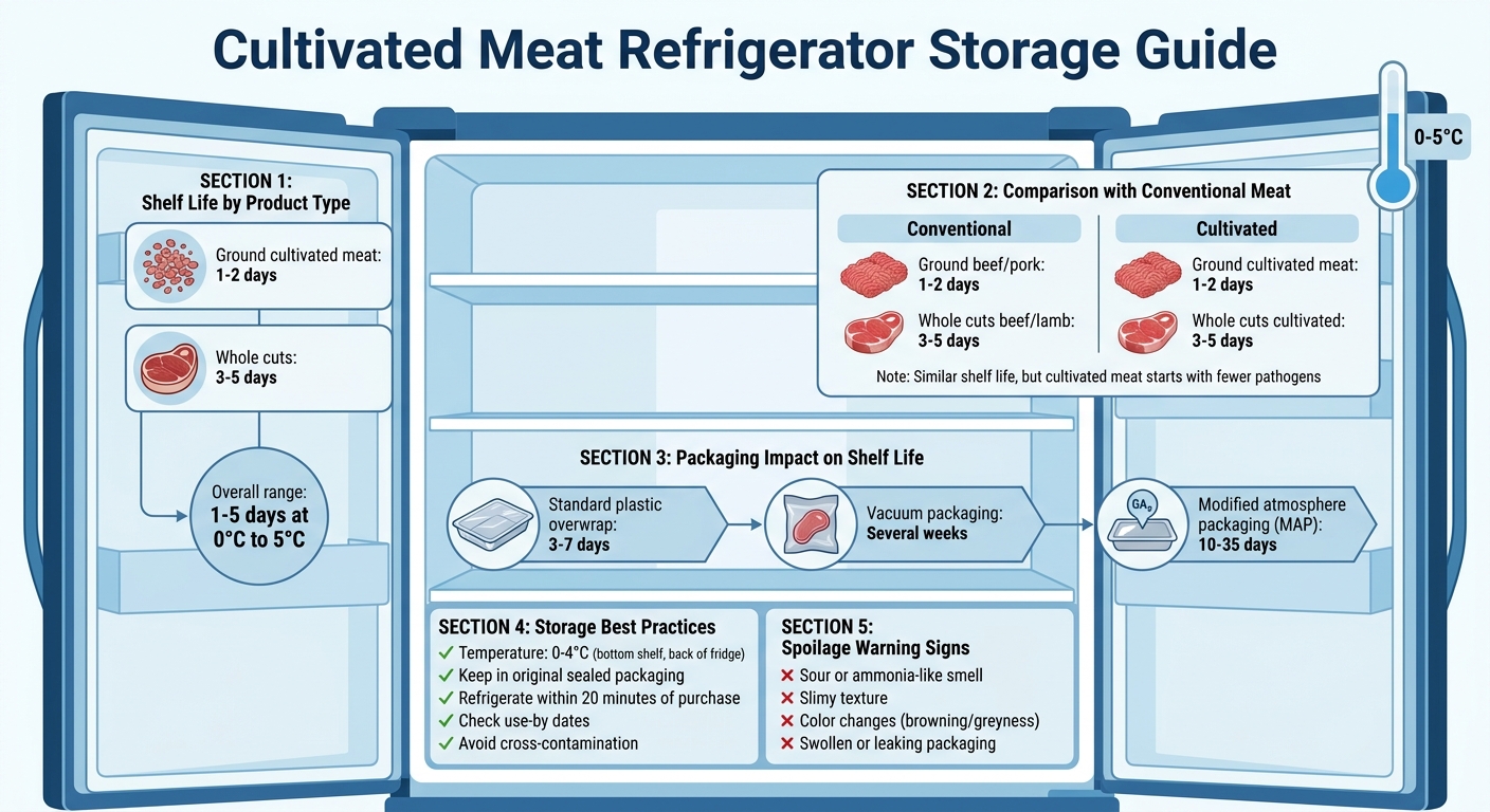 Cultivated Meat Refrigerator Storage Guide: Shelf Life and Safety Tips