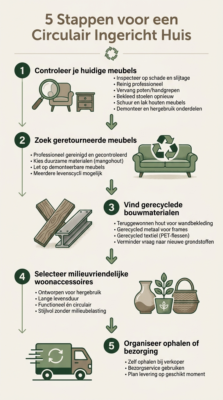 5 stappen voor circulair huis inrichten met geretourneerde producten