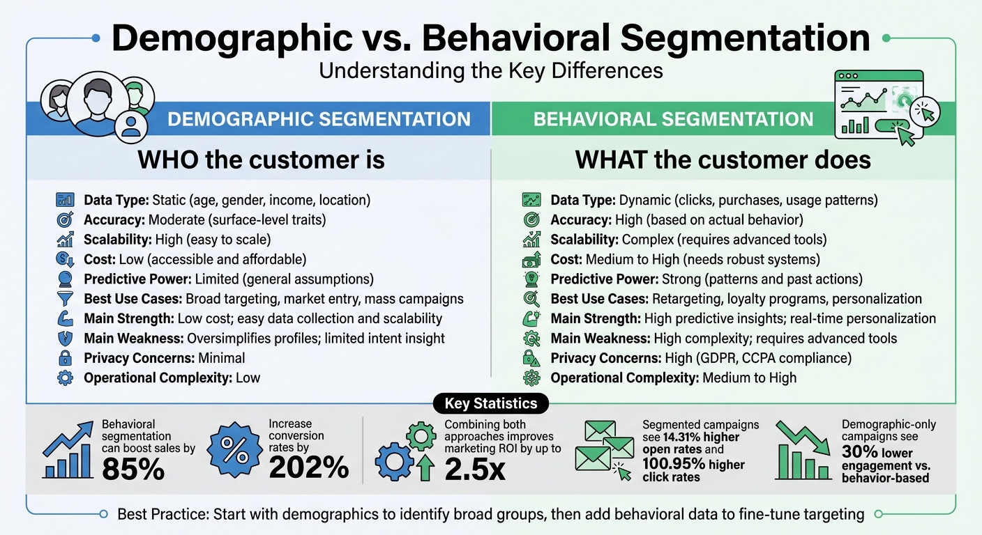 Demographic vs Behavioral Segmentation: Key Differences and Benefits
