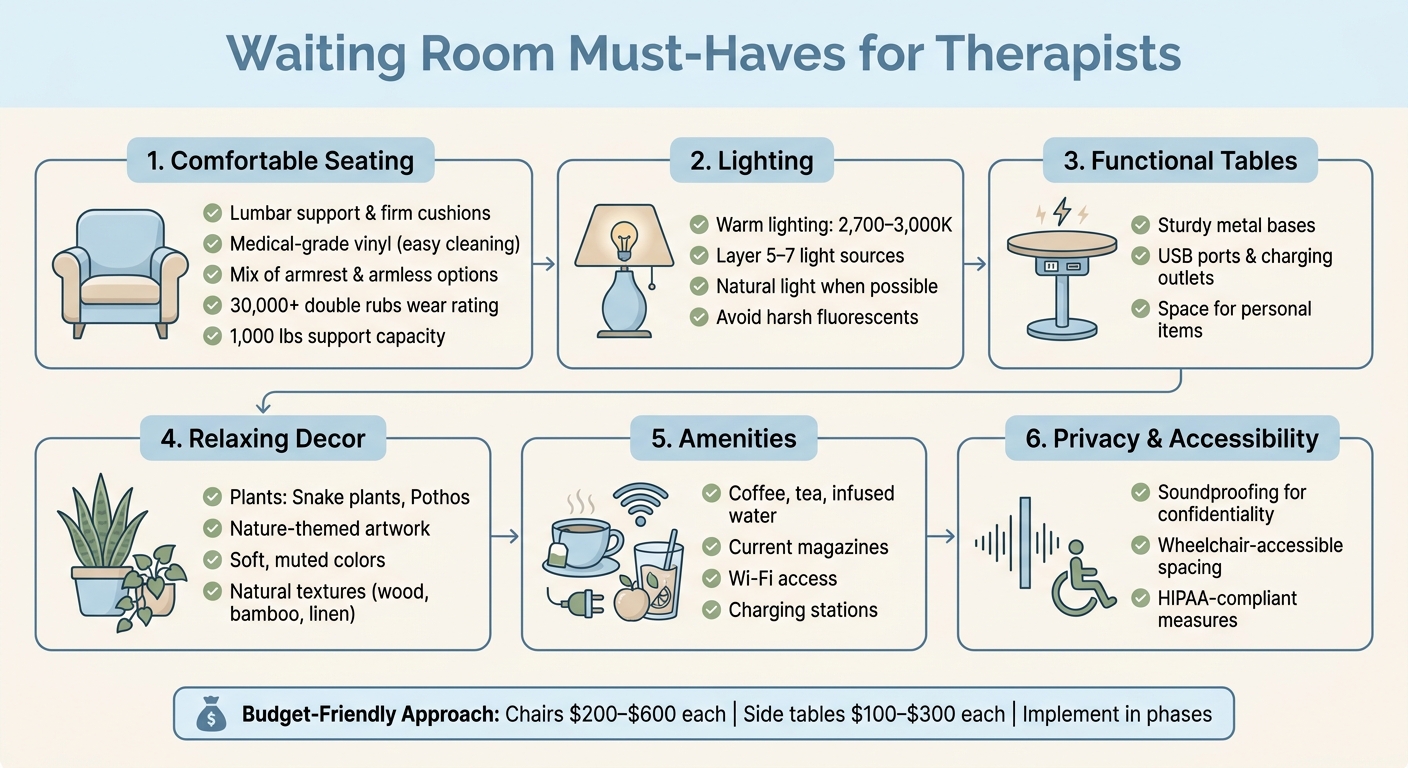 Essential Waiting Room Elements for Therapy Practices