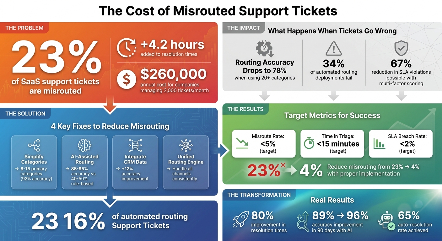 The Cost of Misrouted Support Tickets: Key Statistics and Solutions