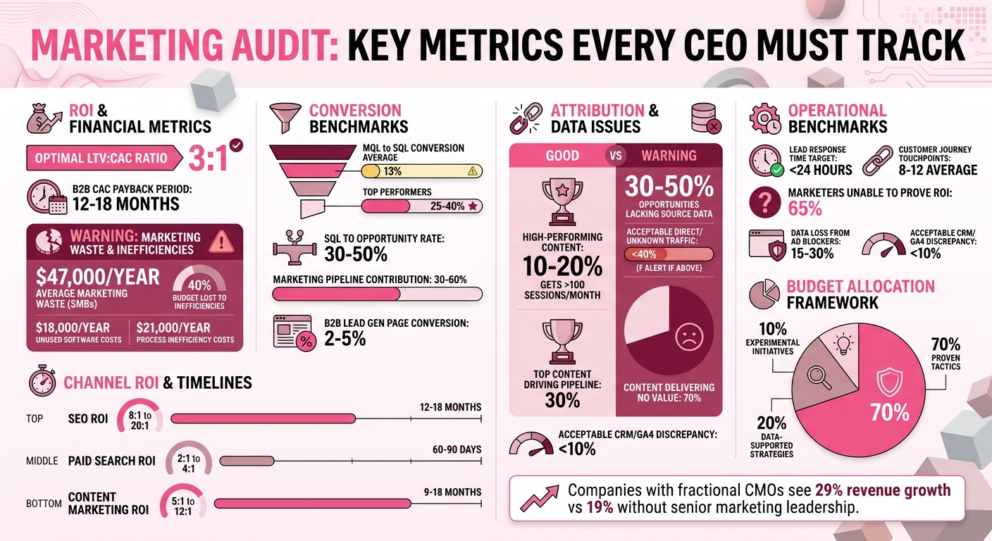 Marketing Audit Key Metrics and Benchmarks for CEOs