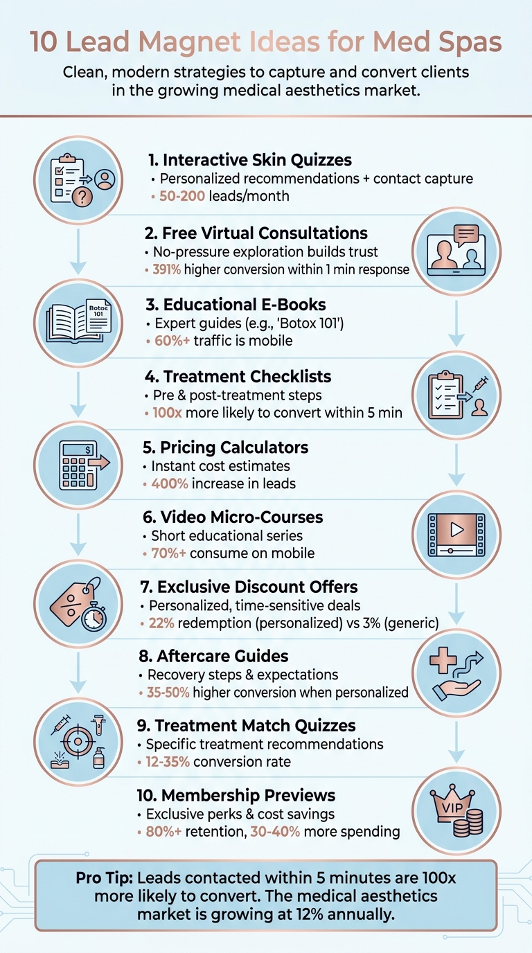 10 Lead Magnet Ideas for Med Spas to Convert Website Visitors