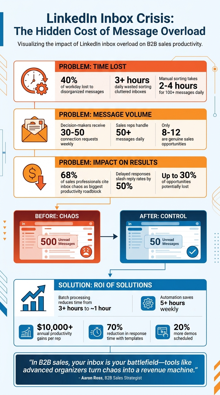 LinkedIn Inbox Overload Impact on B2B Sales Productivity