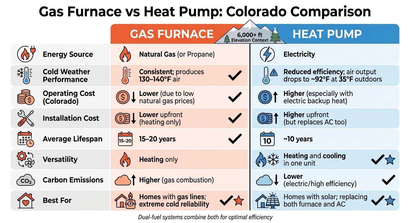 Gas Furnace vs Heat Pump Comparison for Colorado Homes