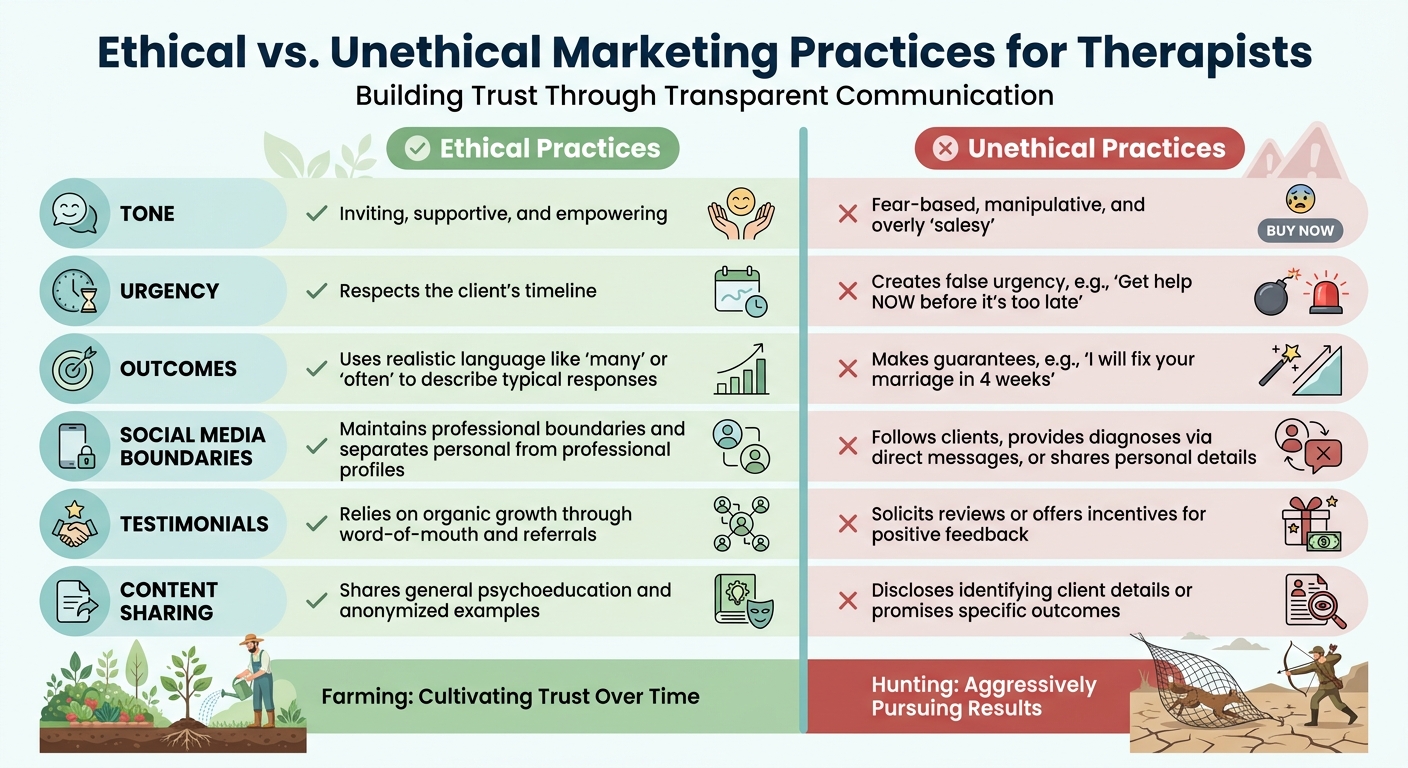 Ethical vs Unethical Marketing Practices for Therapists