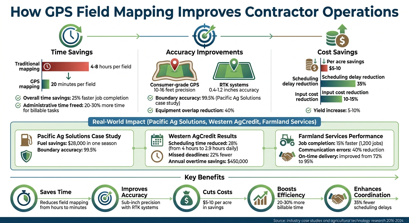 GPS Field Mapping Benefits: Time Savings, Cost Reduction, and Efficiency Gains for Contractors