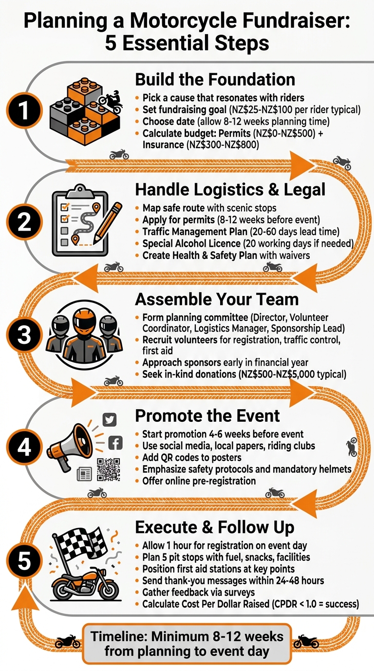 5-Step Guide to Planning a Motorcycle Fundraiser