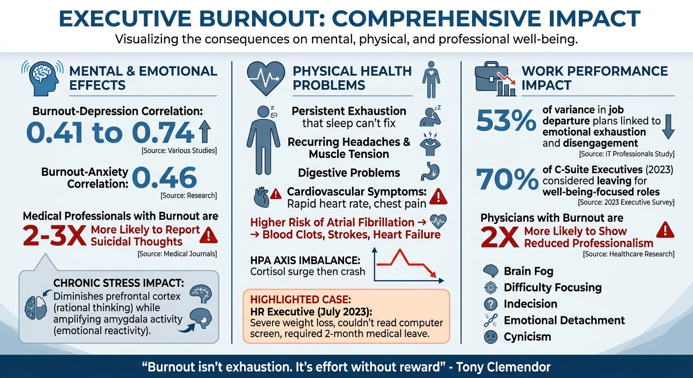 Executive Burnout Statistics: Mental, Physical, and Workplace Impact