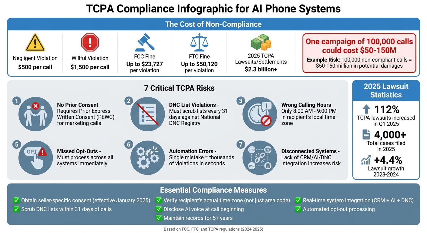 TCPA Violation Penalties and Compliance Requirements for AI Phone Systems