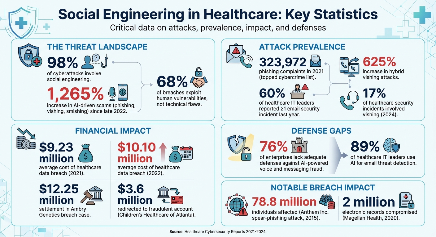 Social Engineering Attack Statistics in Healthcare 2024