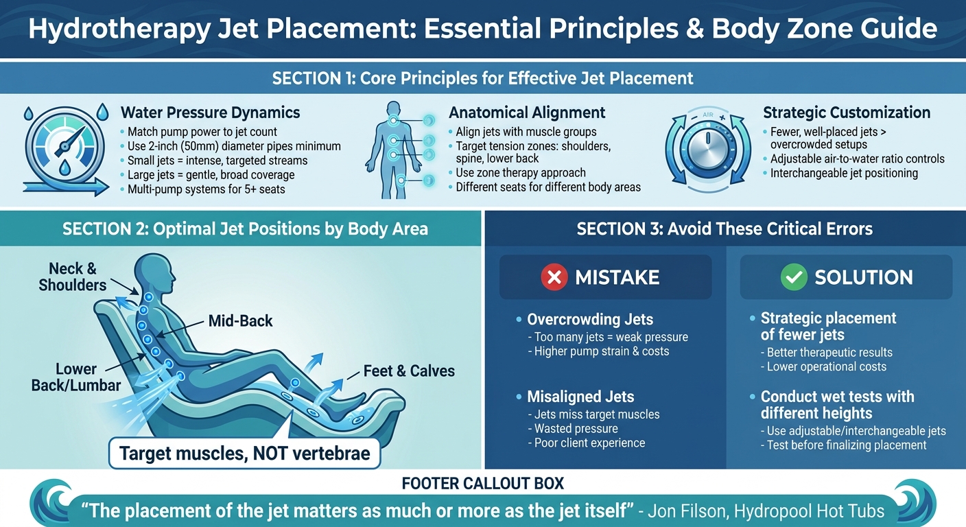Hydrotherapy Jet Placement Guide: Key Principles and Body Zone Targeting