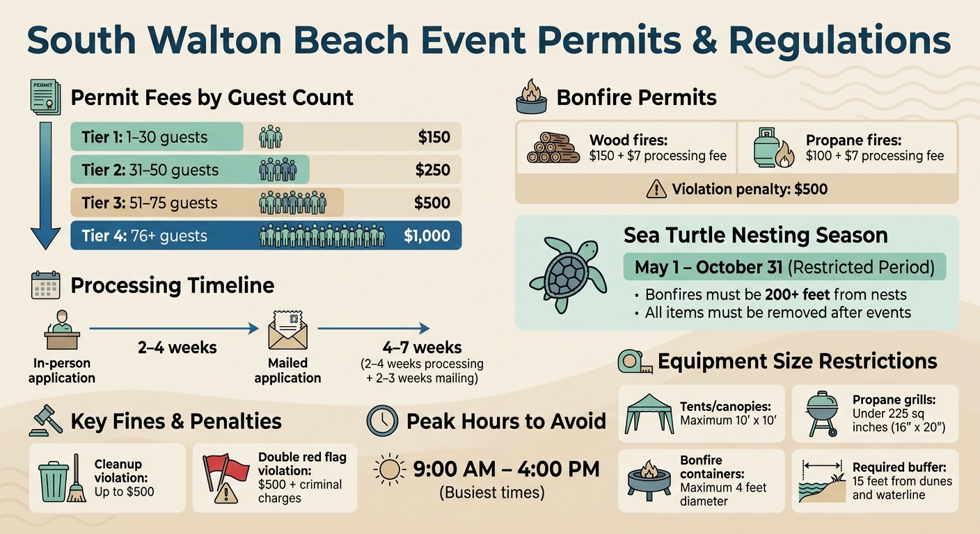 South Walton Beach Event Permits: Fees, Requirements, and Key Regulations