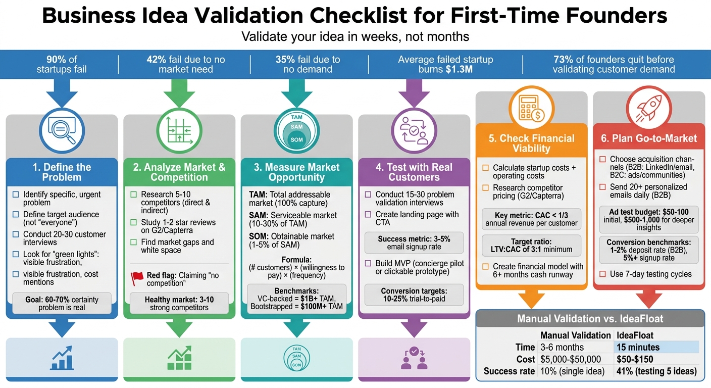 6-Step Business Idea Validation Framework for Startups