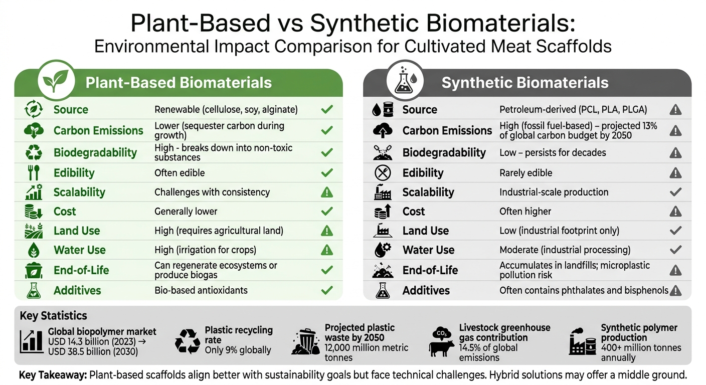 Plant-Based vs Synthetic Biomaterials Environmental Impact Comparison