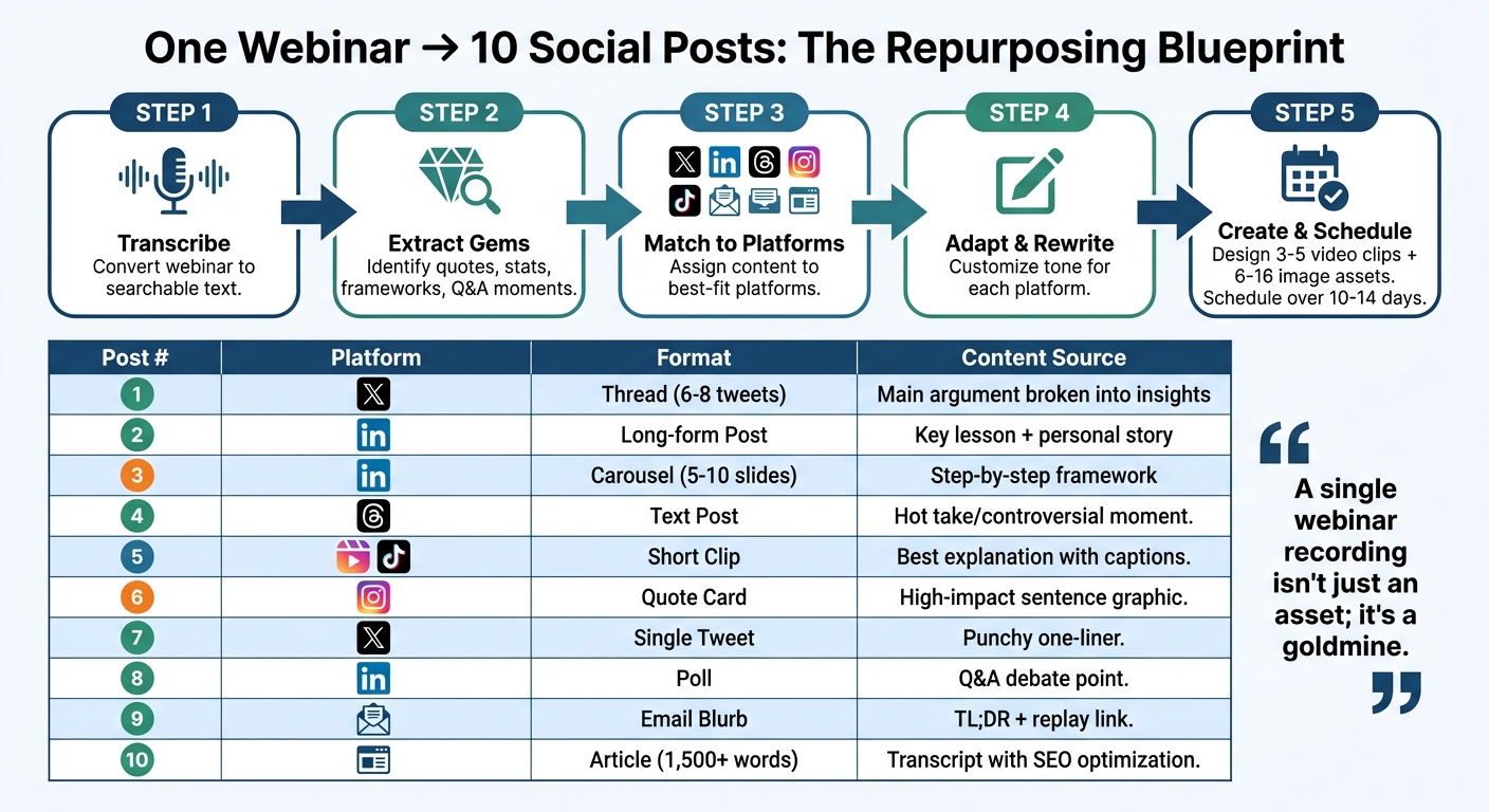 How to Turn One Content Asset Into 10 Platform-Specific Social Media Posts