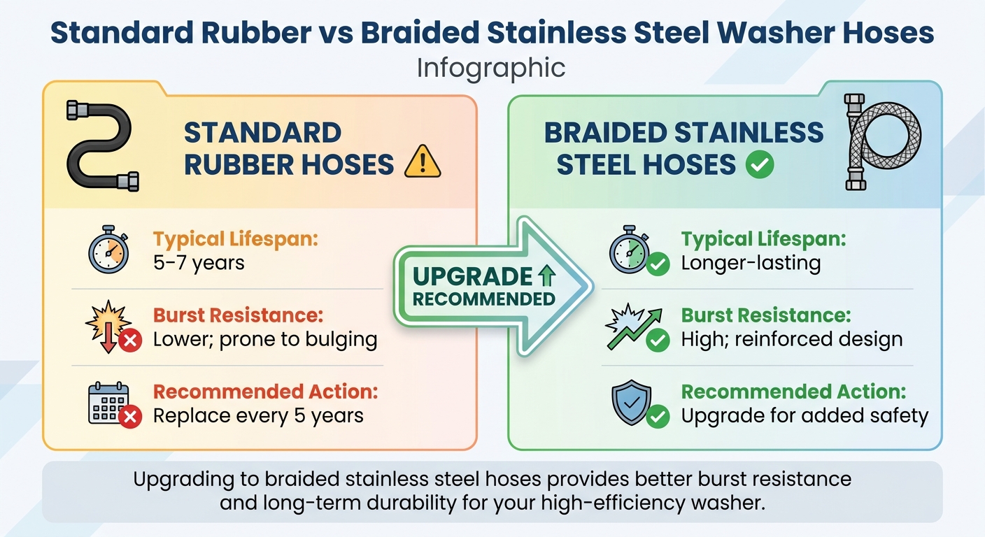 Standard vs Braided Stainless Steel Washer Hoses Comparison