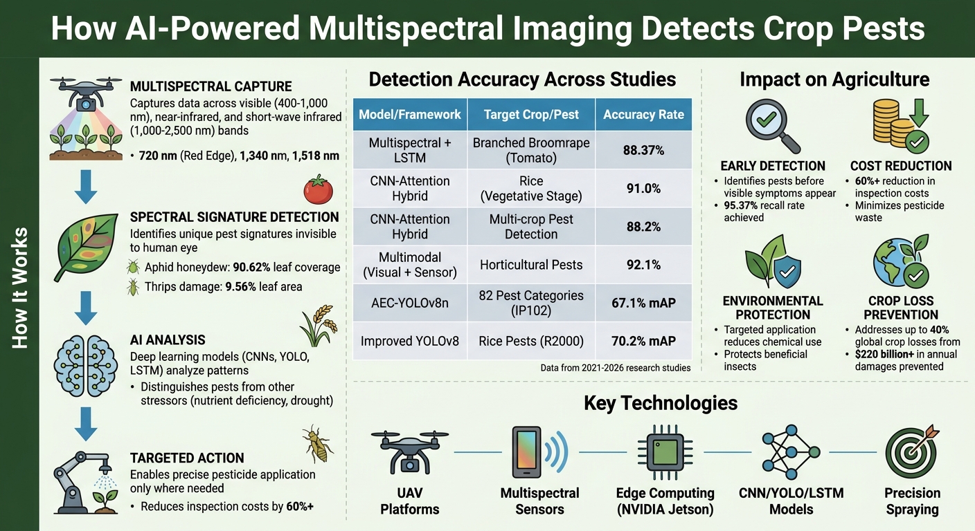 How AI-Powered Multispectral Imaging Detects Crop Pests: Process and Performance