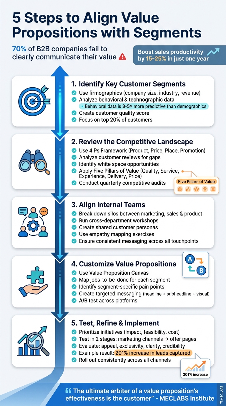 5 Steps to Align Value Propositions with Customer Segments
