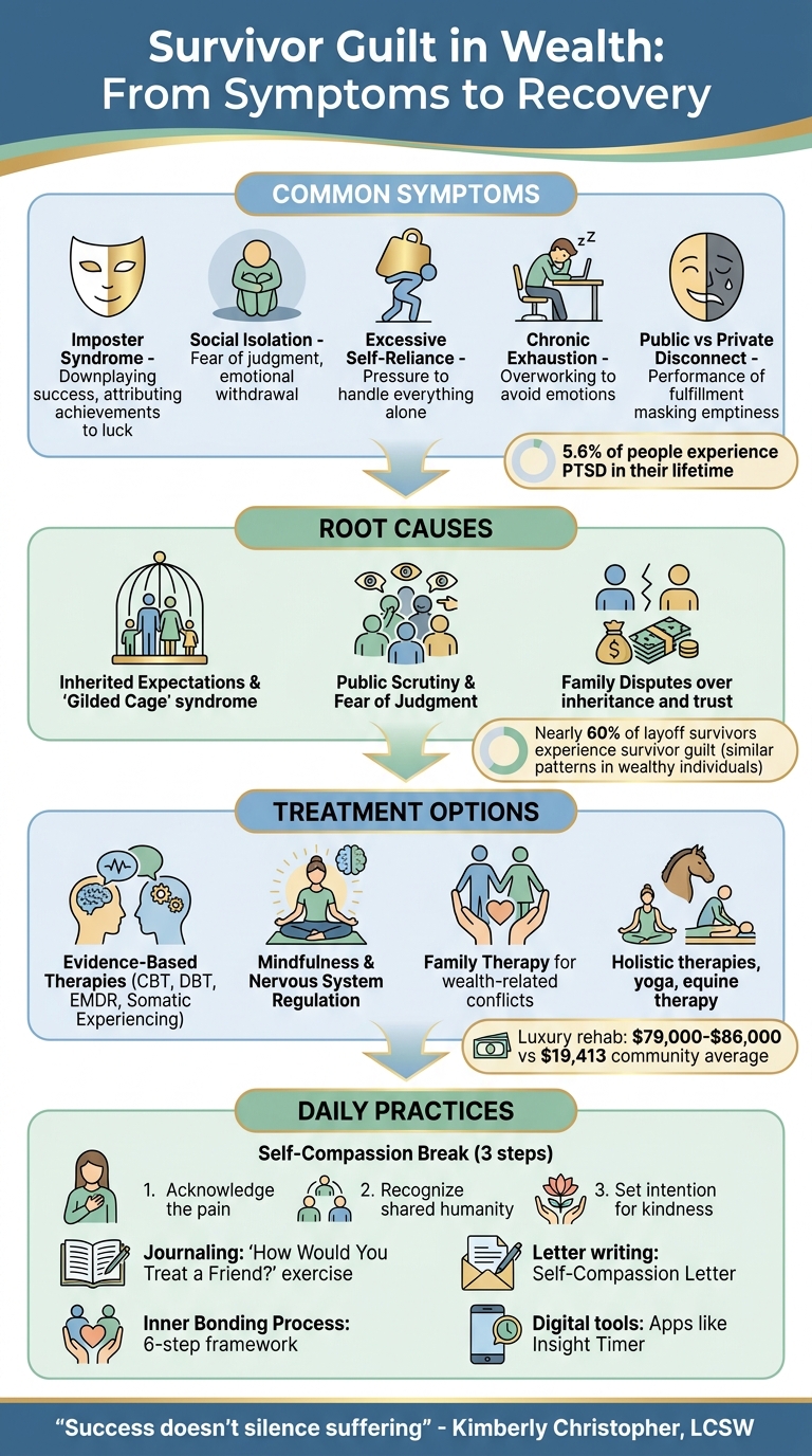 Understanding and Healing Survivor Guilt in Wealth: Symptoms, Causes, and Treatment Pathways
